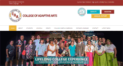 Desktop Screenshot of collegeofadaptivearts.org